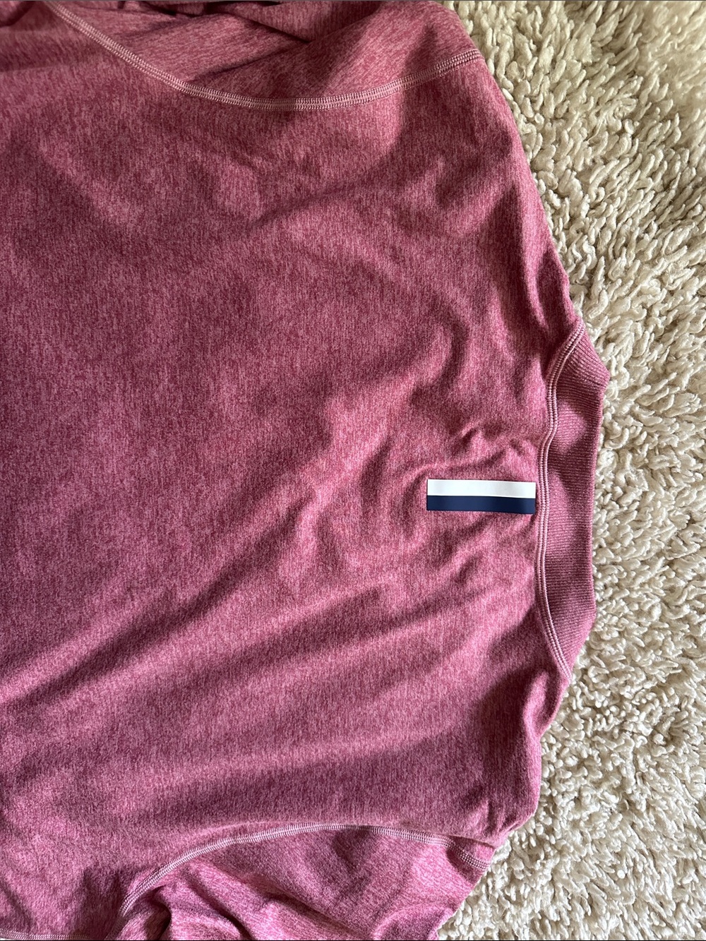 Rhoback pace performance Crewneck Sweatshirt- stretchy - Picture 5 of 5